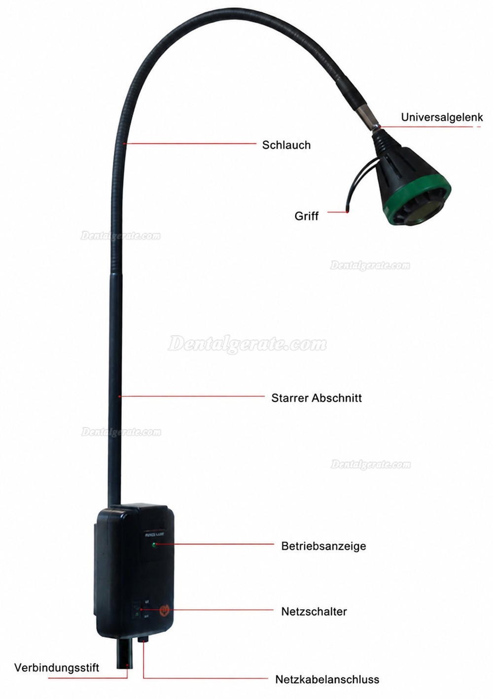 3W LED Tragbares zahnärztliches Untersuchungslicht mit hoher Helligkeit KWS KD-2005W-2 3W LED Tragbares zahnärztliches Untersuchungslicht mit hoher Helligkeit KWS KD-2005W-2